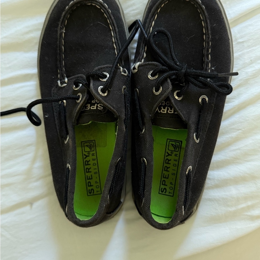 Sperry‎ Black Sneakers Moccasin-Style Casual